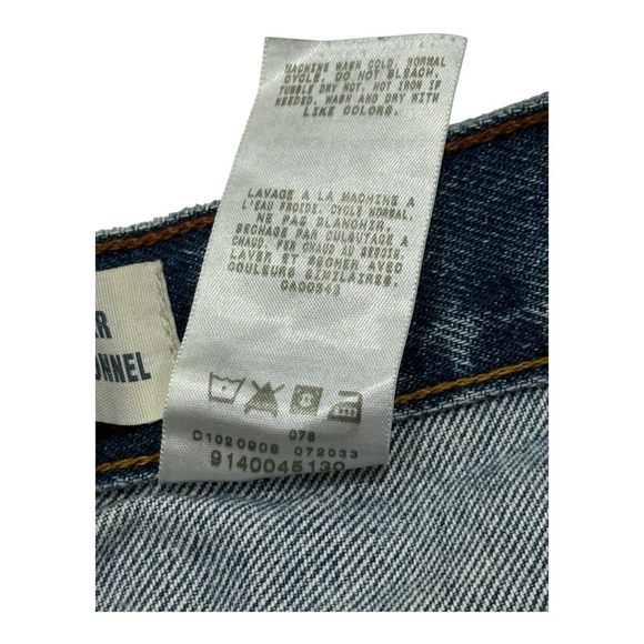 Signature Levi Strauss Jeans Mens 36x30 Regular Fit Distressed Denim Workwear - Picture 8 of 12